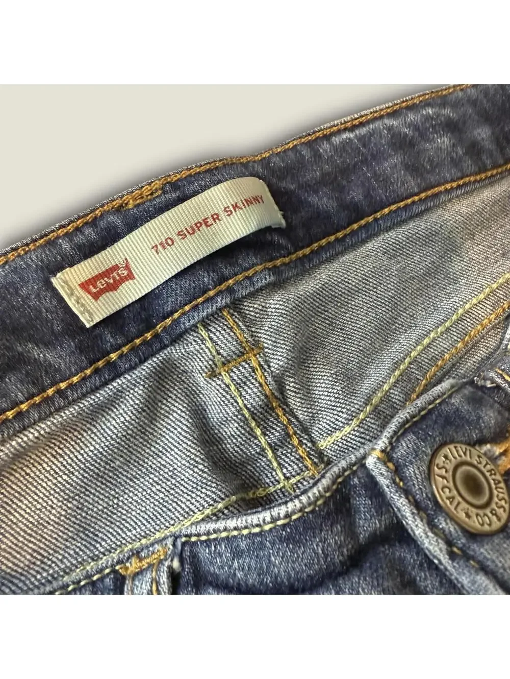Levi's 710 Super Skinny Boys 12 Regular Jeans Classic Blue Casual